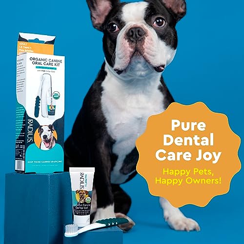 RADIUS Canine Oral Care Kit, Includes 1 Pet Toothbrush, 1 Critter Case, and 0.8 oz Canine Pet Toothpaste, Firm Bristle & Non Toxic Toothpaste for Dogs - Image 4