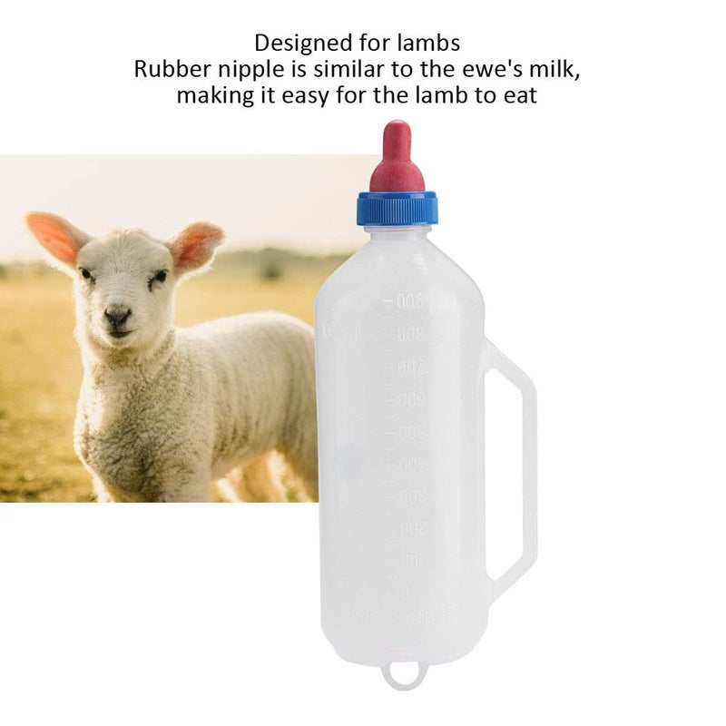 Tnfeeon 1L Baby Lamp Milk Feeder Bottle, Little Goat Calf Sheep Feeding Nursing Bottle Cup with Handle - Image 3