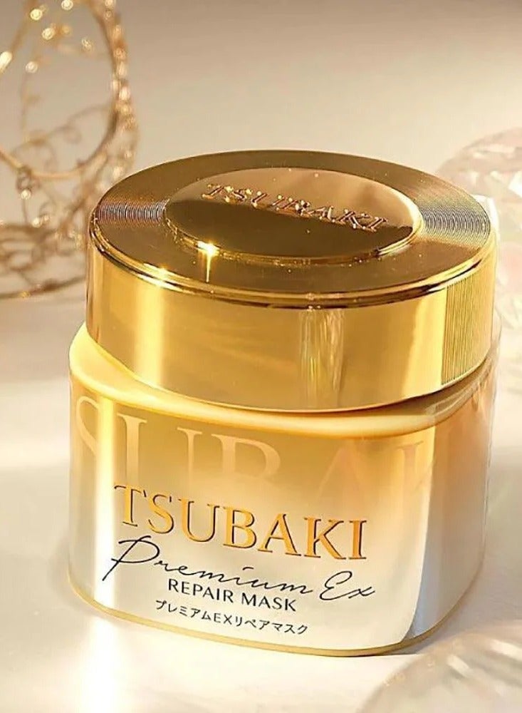Tsubaki A luxurious Japanese hair treatment and moisturizing mask that nourishes and moisturizes damaged hair, 180 grams - Image 1