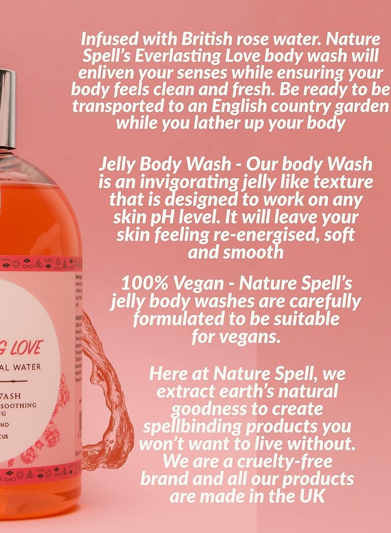 Nature Spell Nature Spell British Rose Petal Water Jelly Body Wash 500ml – Luxurious Floral Cleanser for Soft, Radiant Skin  - Image 3
