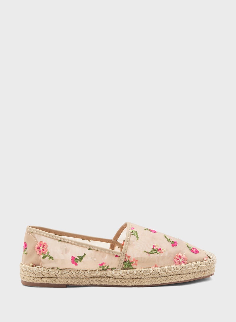 Ginger Floral Mesh Espadrille  - Image 1