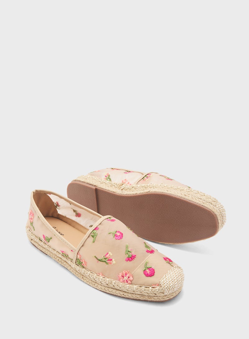 Ginger Floral Mesh Espadrille  - Image 3