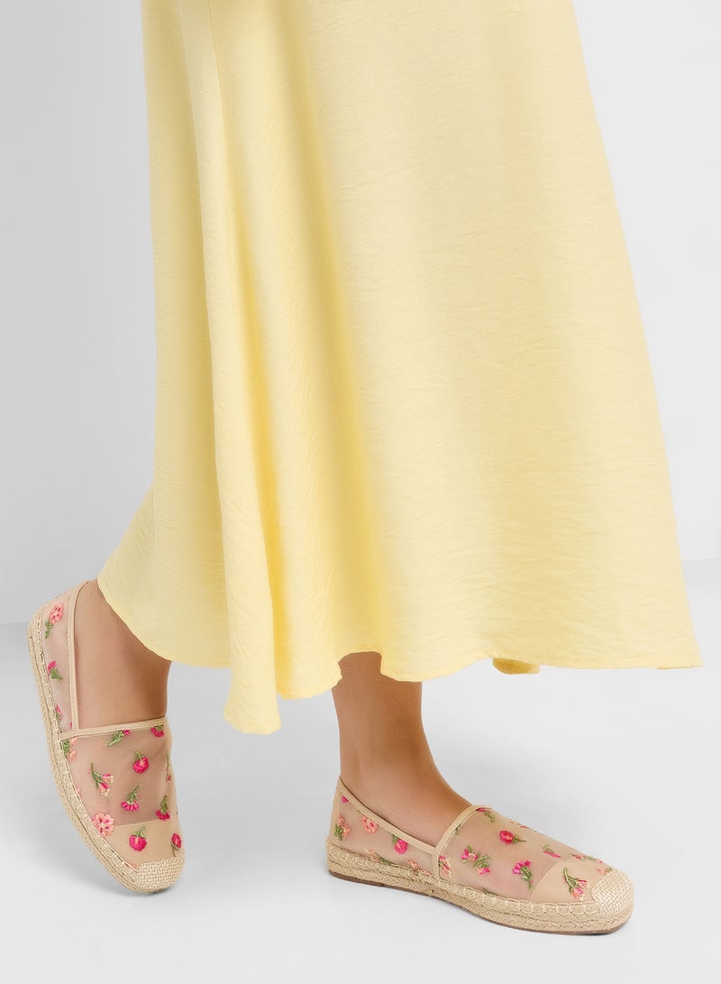 Ginger Floral Mesh Espadrille  - Image 5