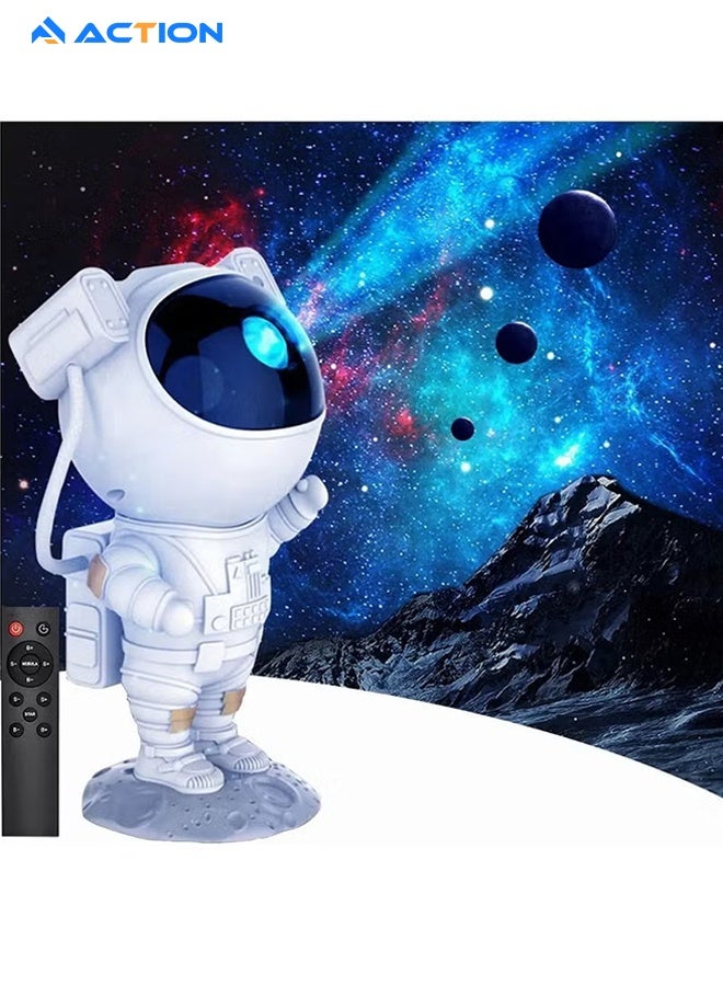 ACTION Astronaut Galaxy Light, Space Buddy Night Light For Bedroom With Remote Control And Timer, Star Ceiling Projector For Kids Adults - Image 1