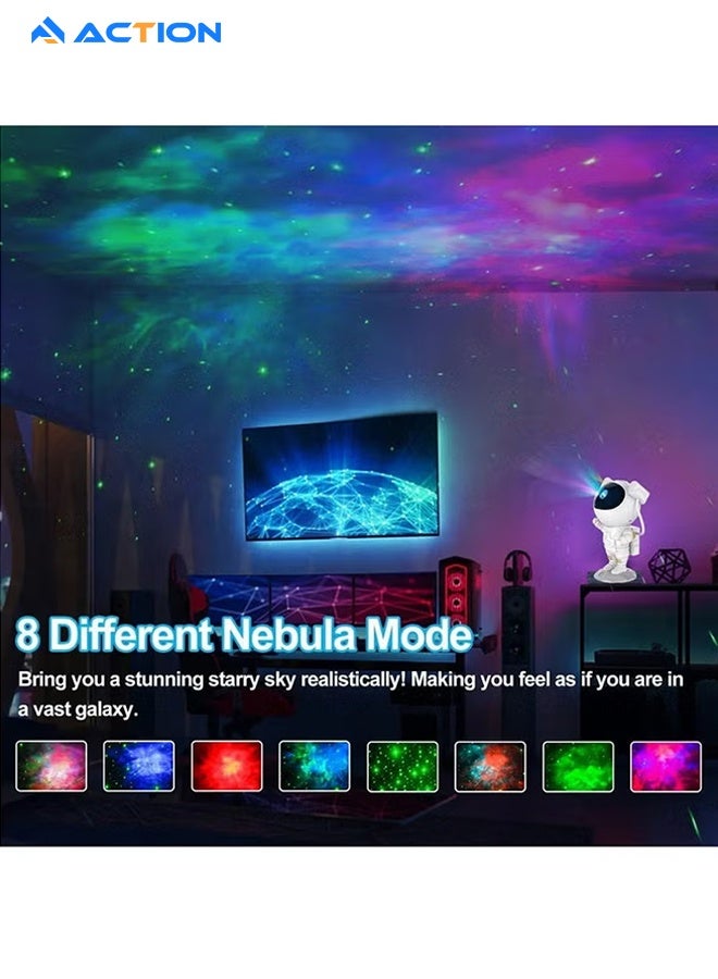 ACTION Astronaut Galaxy Light, Space Buddy Night Light For Bedroom With Remote Control And Timer, Star Ceiling Projector For Kids Adults - Image 2