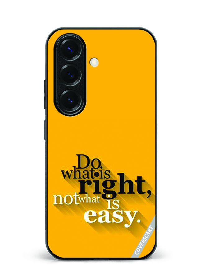 Protective Case Cover For Samsung Galaxy S23 FE Do What Is Right Design Yellow