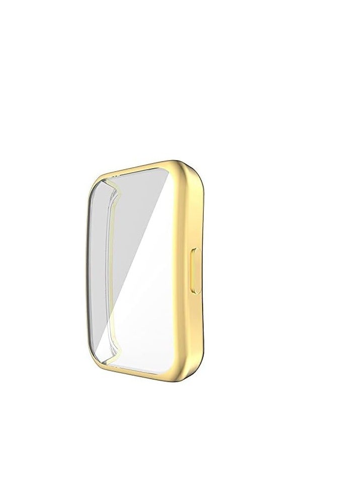 Case for Honor Band 6/7 Watch, Soft TPU Protective Cover Absorption Frame, Gold - Image 4