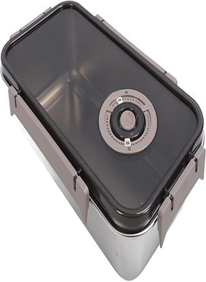 Sakar Leak Proof Stainless Steel Lunch Box Airtight Food Container for Office Use Travel Kitchen Storage Durable Reusable Tiffin Box with Secure Lid for Carrying Meals Safely - Image 4