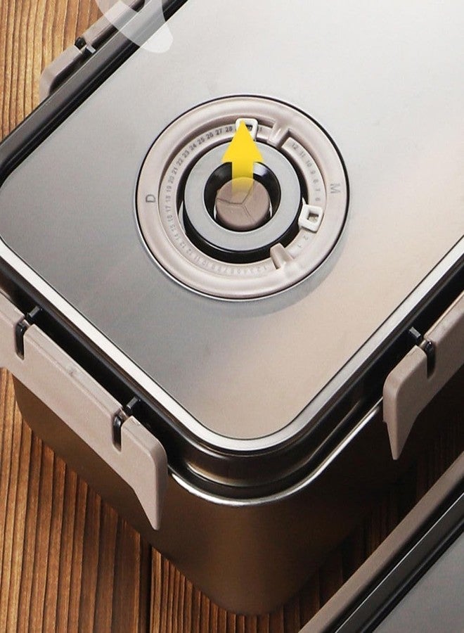 Sakar Leak Proof Stainless Steel Lunch Box Airtight Food Container for Office Use Travel Kitchen Storage Durable Reusable Tiffin Box with Secure Lid for Carrying Meals Safely - Image 5