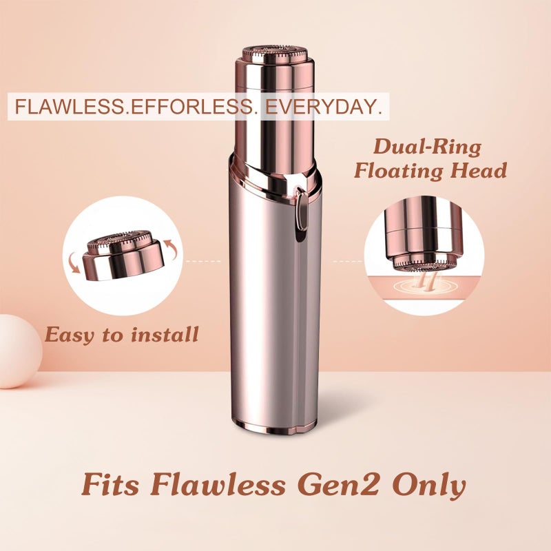tuokiy Facial Hair Removal Replacement Heads for Finishing Touch Flawless, Refill for Flawless Replacement Heads - Image 2
