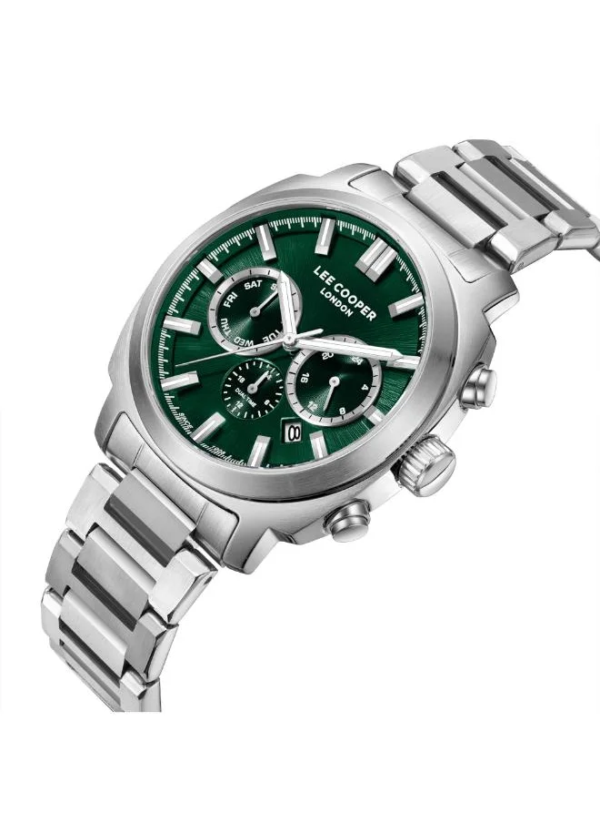 Lee Cooper Men's Multi Function Display Watch With Silver Metal Strap - LC08144.370