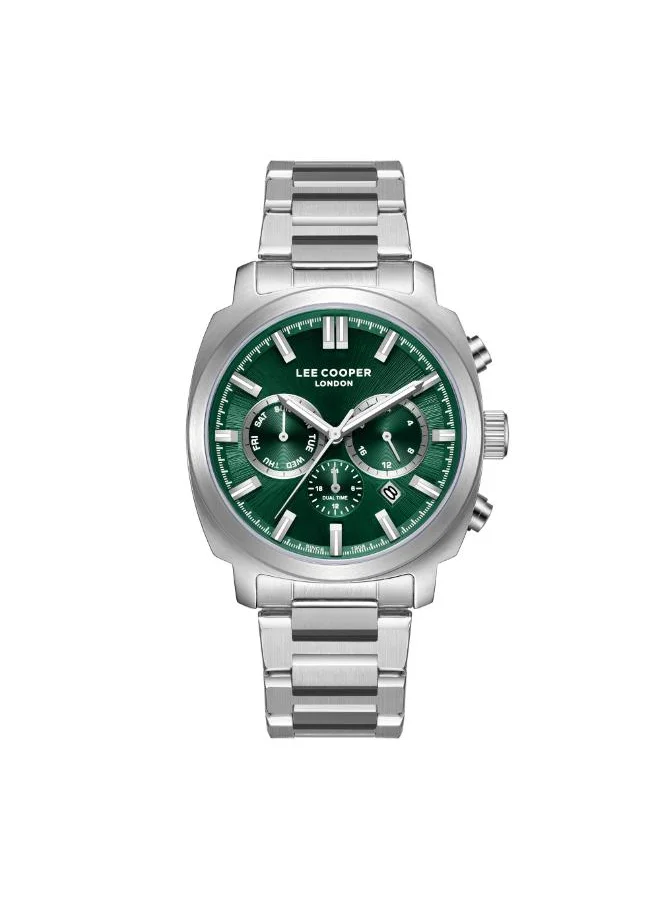 Lee Cooper Men's Multi Function Display Watch With Silver Metal Strap - LC08144.370