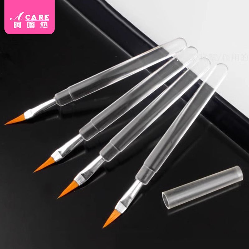 /10Y Lip Brush Fc1S74 - Transparent With Cover, Mini Lipstick Brush, Portable Makeup Brush - Image 4