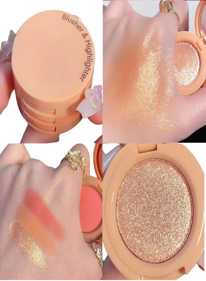 CEUTA Professional Long Lasting Waterproof 3in1 Makeup Blusher & Highlighter For Girls & Women. - Image 4