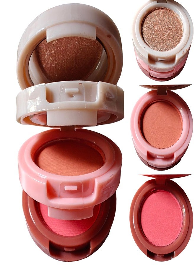 CEUTA Professional Long Lasting Waterproof 3in1 Makeup Blusher & Highlighter For Girls & Women. - Image 1