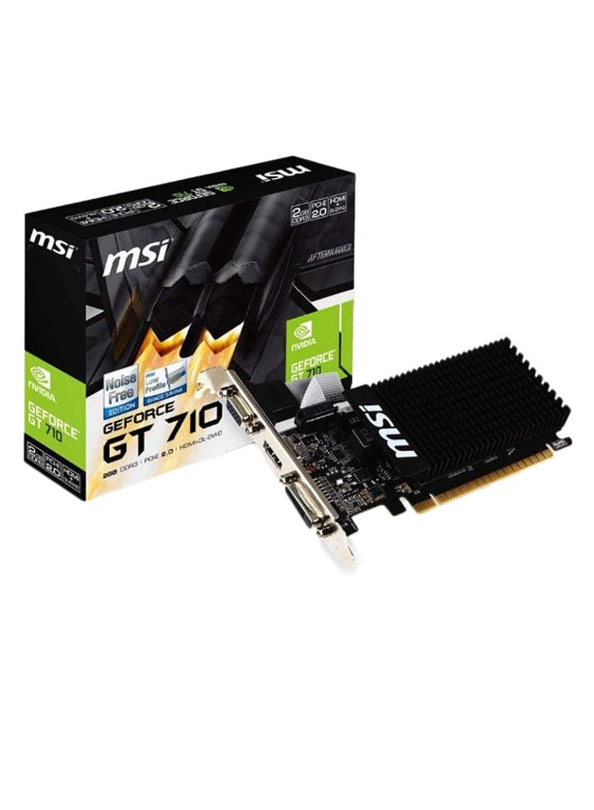 إم اس أي بطاقة رسومات جيفورس GT710 للألعاب أسود - Image 2