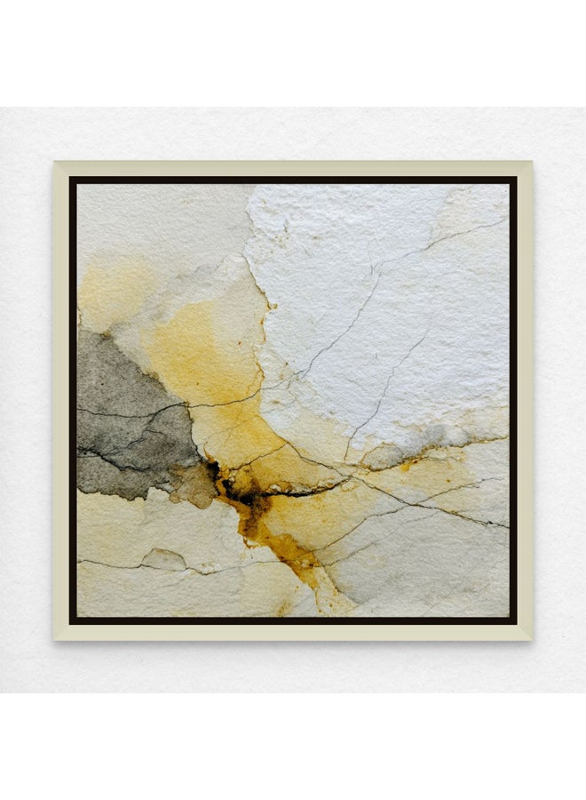 Art Decor Framed Canvas Abstract Neutral Minimalist Texture Art Square Print of Modern Abstract Art Wall Décor for Home Living Room Office.
