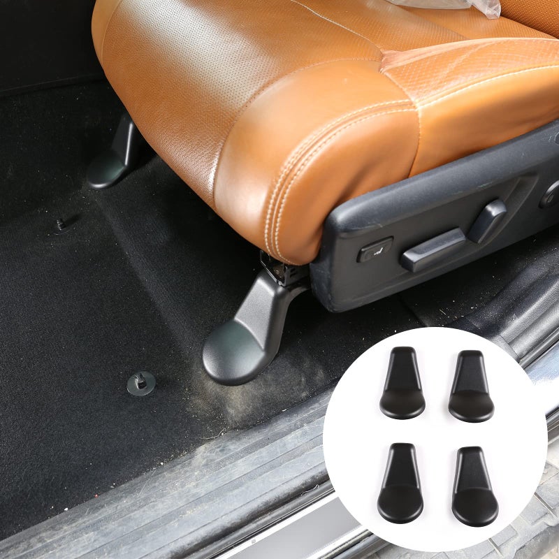 LLKUANG Black ABS Seat Foot Bracket Fixing Bolts Screw Cap Decoration Cover Trim for Toyota Tundra 20142020 Protection Accessories