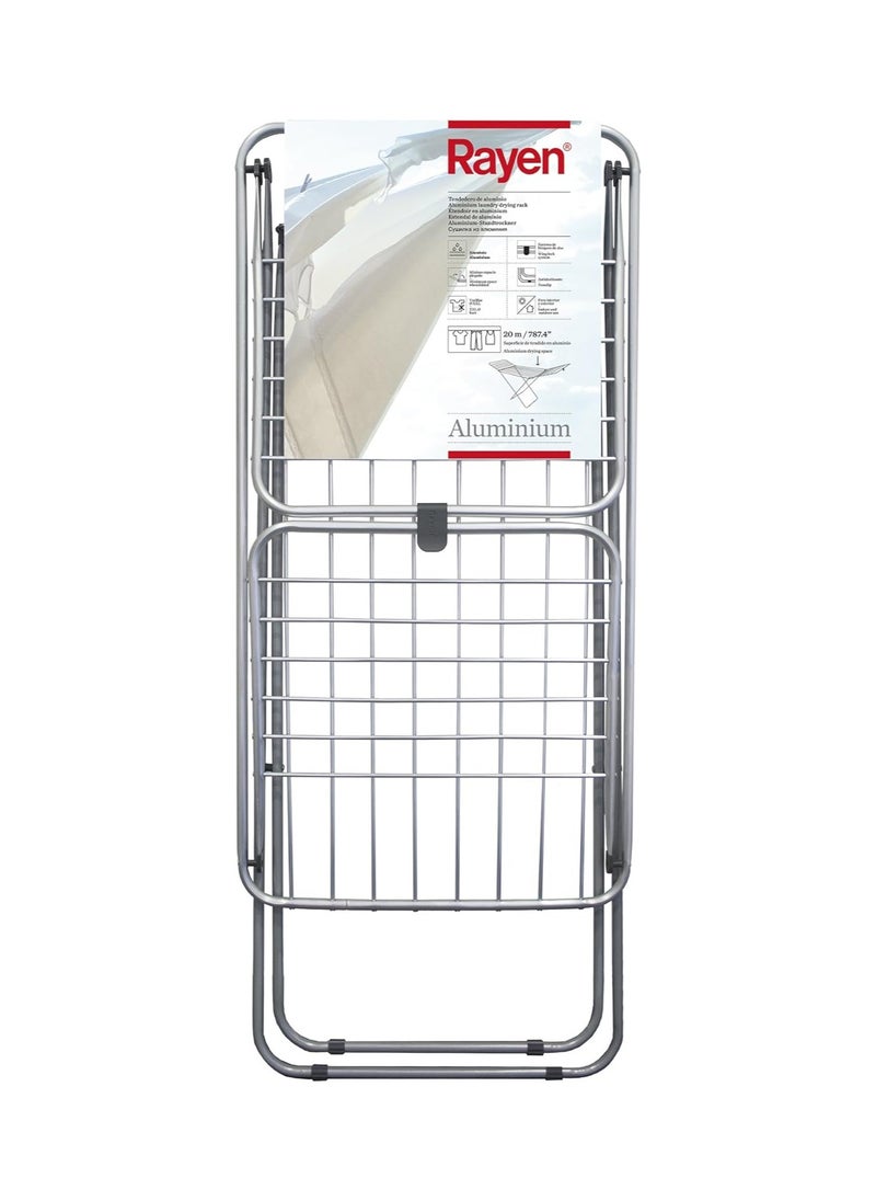Rayen Clothes Drying Rack – 20M Horizontal Foldable Laundry Dryer Stand, Space-Saving & Durable (Grey)  - Image 1