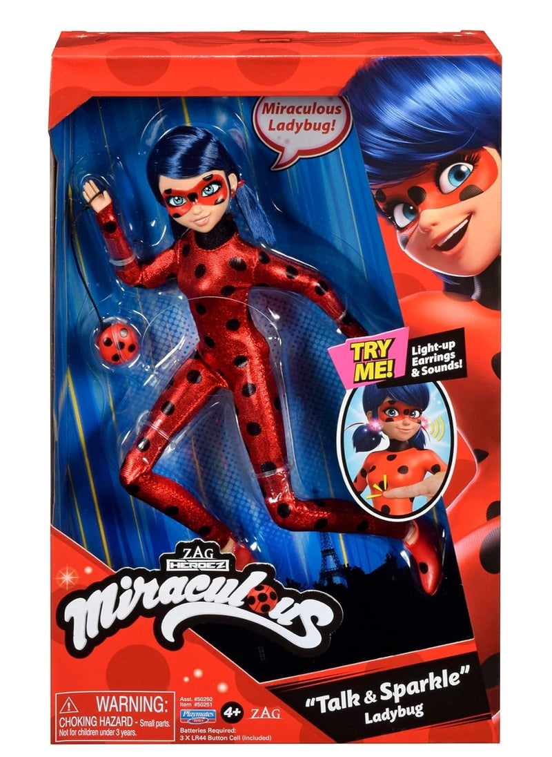 Miraculous Talk and Sparkle 10.5” Ladybug Deluxe Doll with Lights and Sounds | Material : Plastic | Age Group : 4 Years+ | Fashion Doll  - Image 2