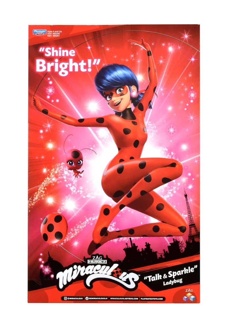 Miraculous Talk and Sparkle 10.5” Ladybug Deluxe Doll with Lights and Sounds | Material : Plastic | Age Group : 4 Years+ | Fashion Doll  - Image 4