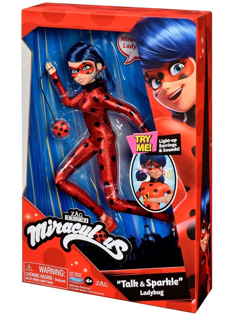 Miraculous Talk and Sparkle 10.5” Ladybug Deluxe Doll with Lights and Sounds | Material : Plastic | Age Group : 4 Years+ | Fashion Doll  - Image 3