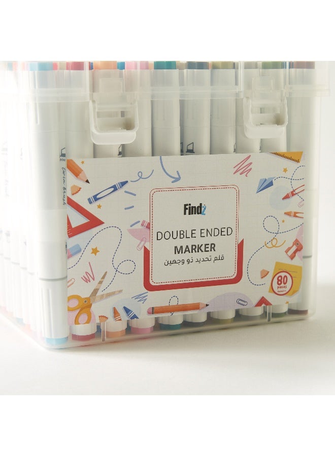 Findz 80-Piece Marker Pen Set for Artists - Image 2