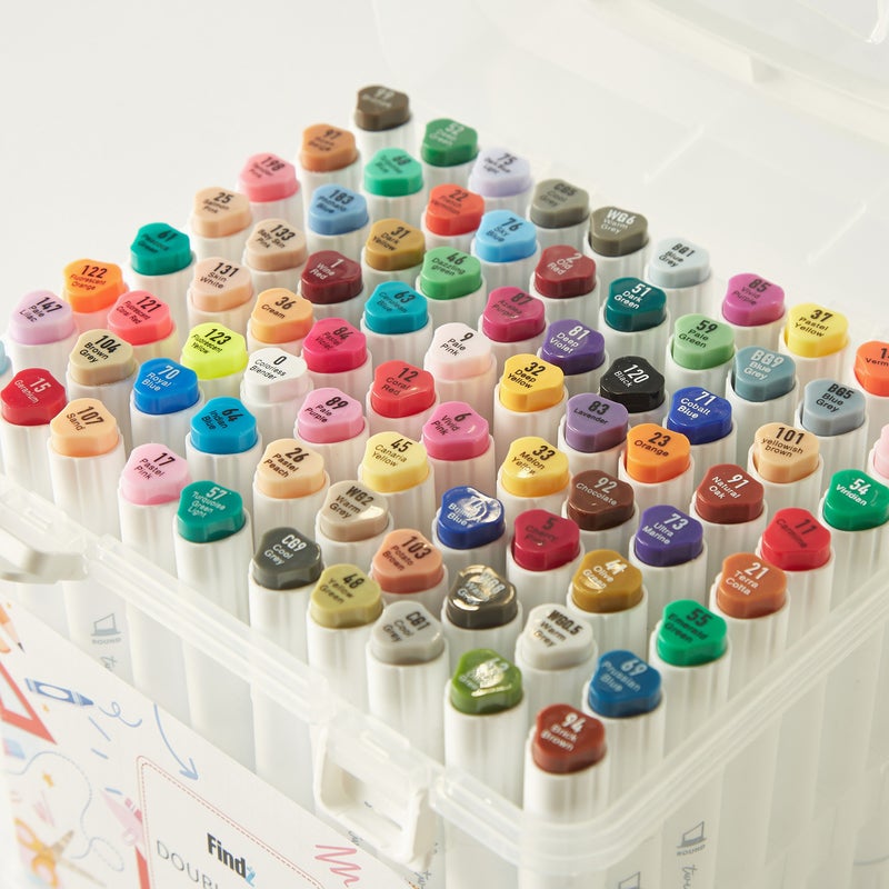 Findz 80-Piece Marker Pen Set for Artists - Image 1