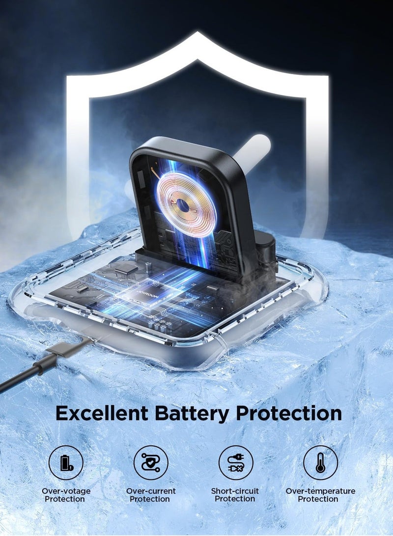 Y&D Portable Magnetic Charging Dock for Apple Watch, Detachable Wireless Fast Watch Charger Stand with Cable, Compatible Series 9 8 7 SE 6 5 4 3 2 (Black) - Image 4