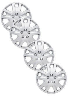 EMTC Pack of 4 EM-3119 Taiwan Wheel Cover | 16" Inch | Silver Universal Nested Style 