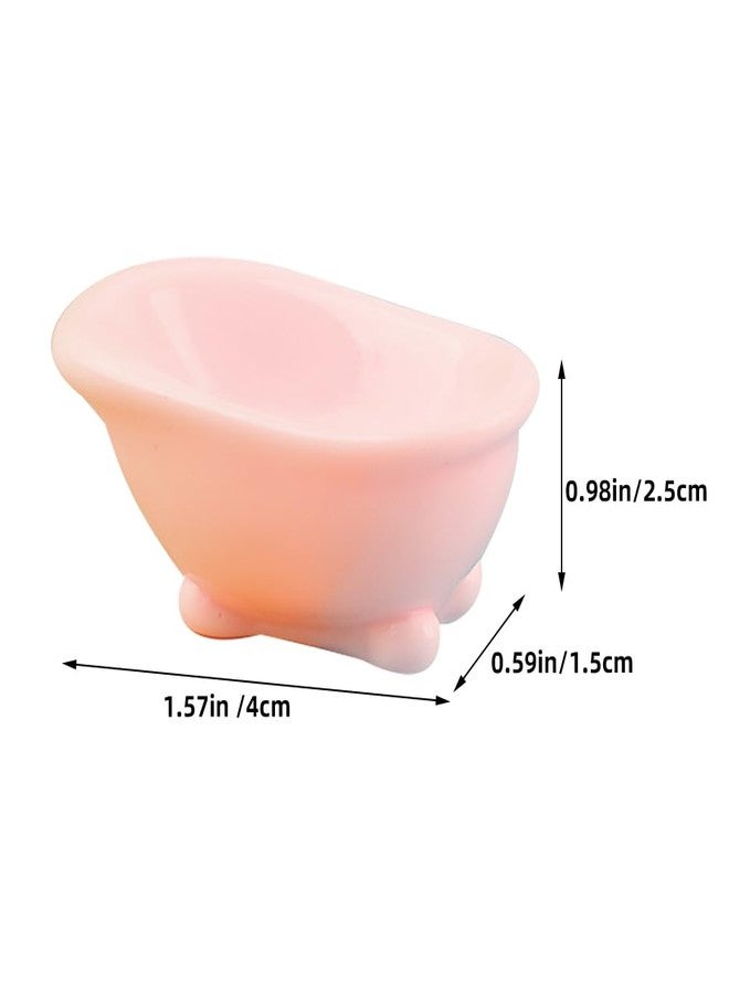 ifundom 10pcs Bathtub Micro Landscape Furniture Models Doll House Accessories Miniature Washing Bathtub Miniature tub Decoration Tiny tub Resin Three-Dimensional Material - Image 2