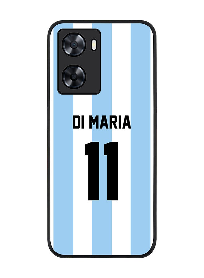Stylizedd Rugged Black edge case for OnePlus Nord N20 SE Slim fit Soft Case Flexible Rubber Edges Anti Drop TPU Gel Thin Cover - Football Team - Argentina Player Name - Di Maria - Image 1