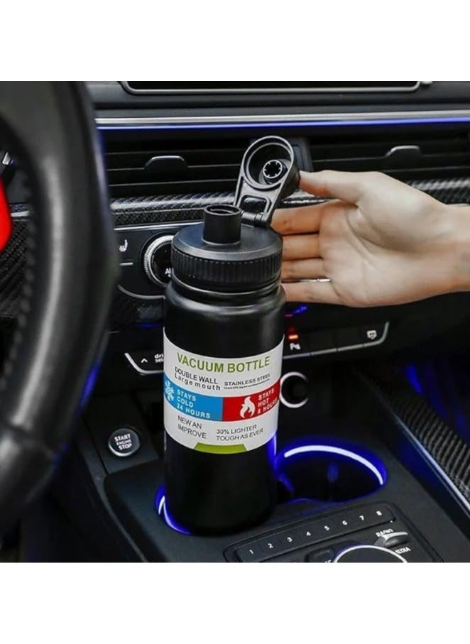 QSHOP - QSHOP® Thermal Bottle 800ml – with Ergonomic Handle for Easy Carry, Airtight Leak Proof Lock, Advanced Vacuum Insulation Technology to Keep Liquids Hot or Cold for a Long Time - Image 1