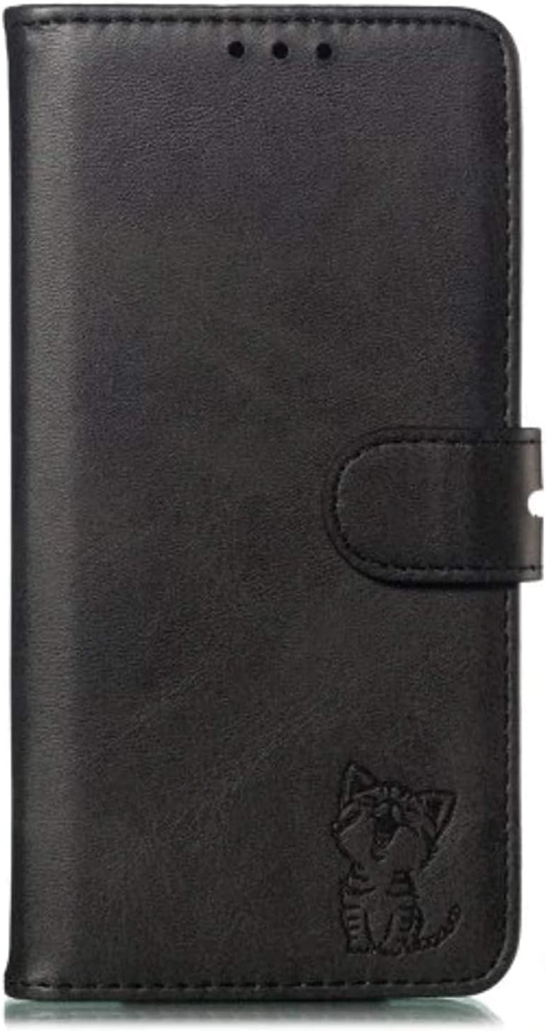 OnePlus 7 Pro PU Leather Flip Wallet Phone Case - Black