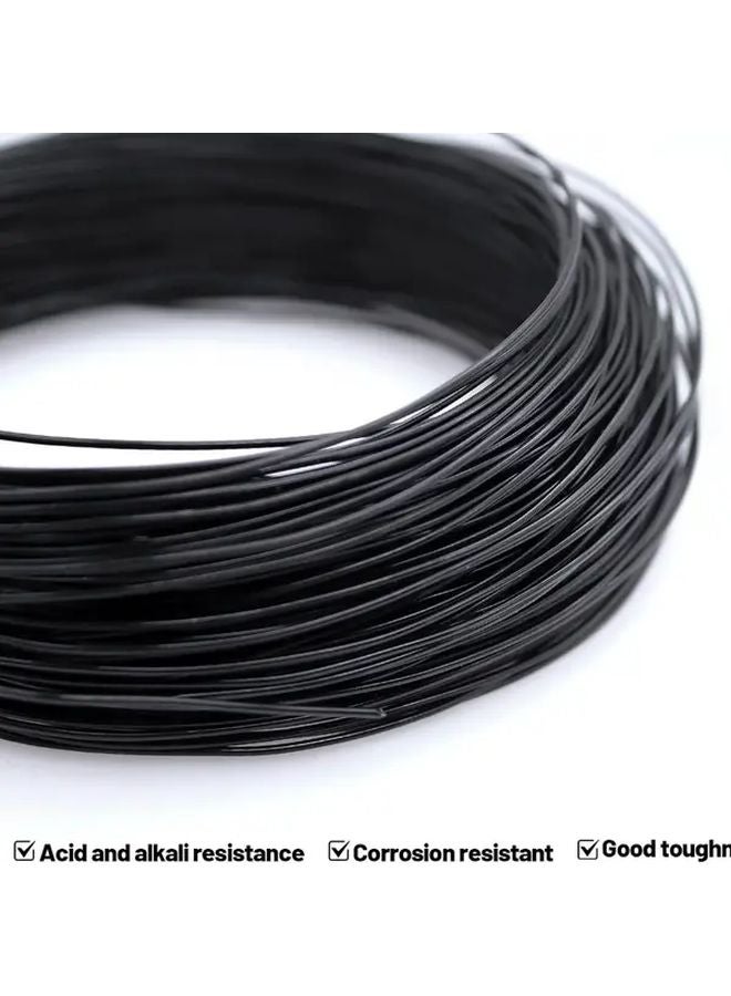 سلك ألومنيوم أسود سميك 1 مم، طول 5000 مم، متين ومرن للحرف اليدوية DIY - Image 5