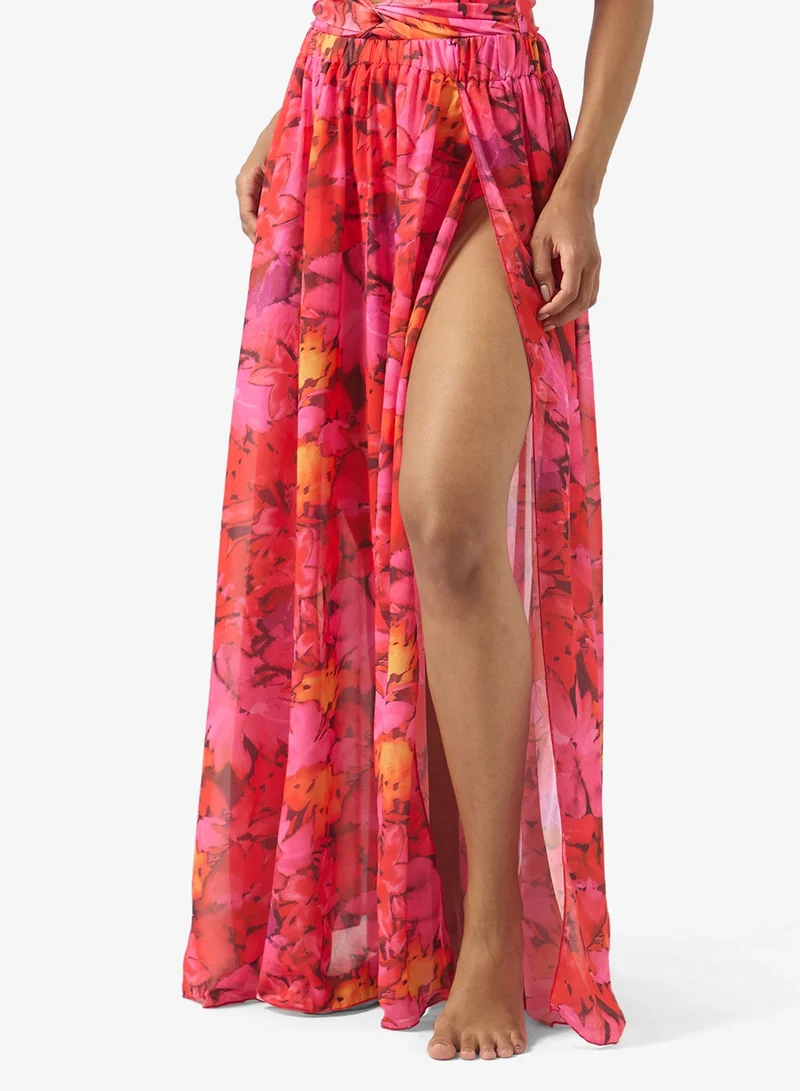 Soleira  Printed Swimsuit With Beach Skirt for Women | Best Price UAE