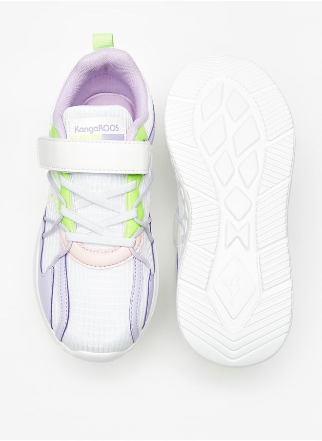 kangaROOS - Girls' Textured Casual Sneakers With Hook And Loop Closure - Image 1