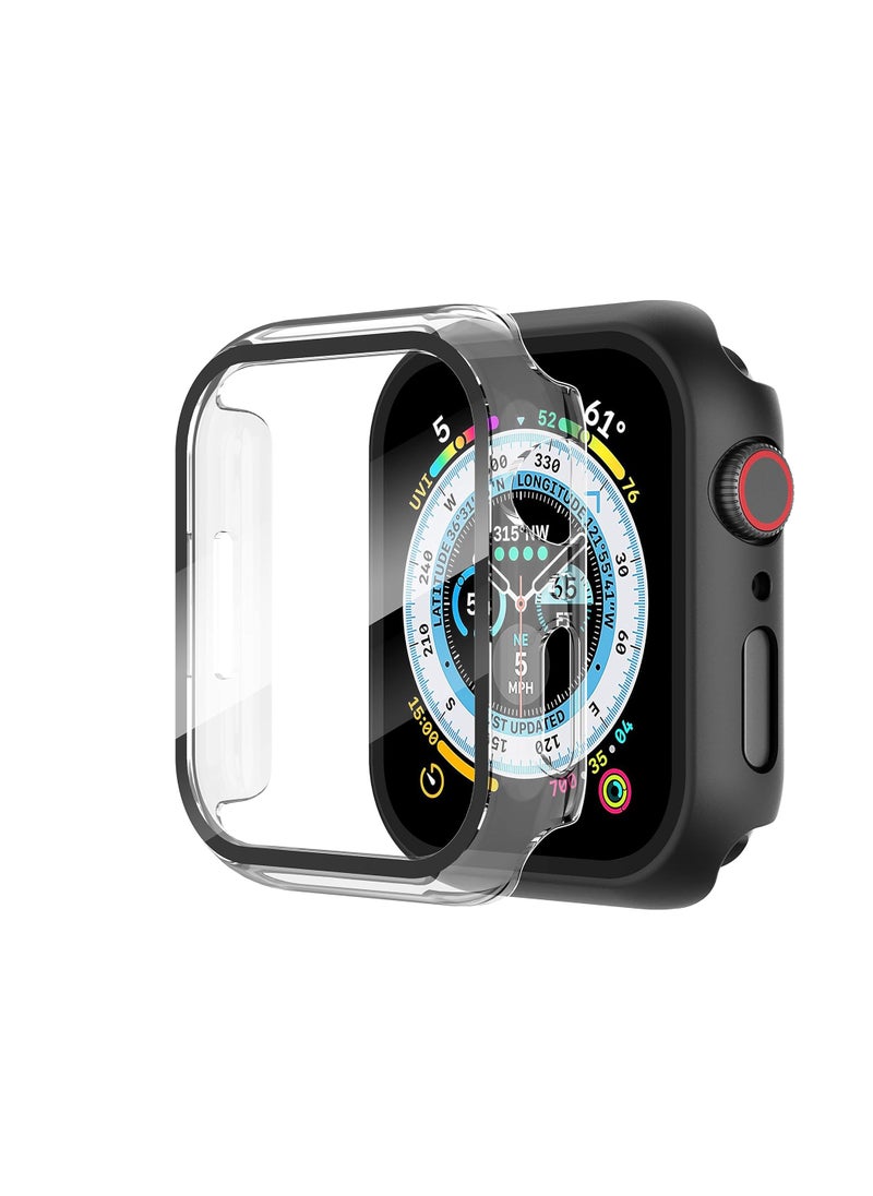 Generic Case for Apple Watch Screen Protector 45mm Series 9 8 7 Cover, Full Protective Hard PC Bumper Face Covers Accessories Designed for iWatch 45 mm Clear  - Image 1