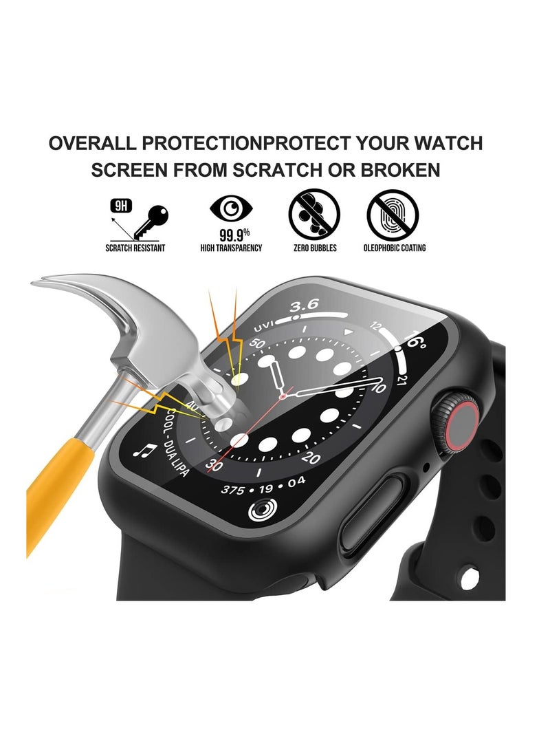 Generic Case for Apple Watch Screen Protector 45mm Series 9 8 7 Cover, Full Protective Hard PC Bumper Face Covers Accessories Designed for iWatch 45 mm Clear  - Image 5
