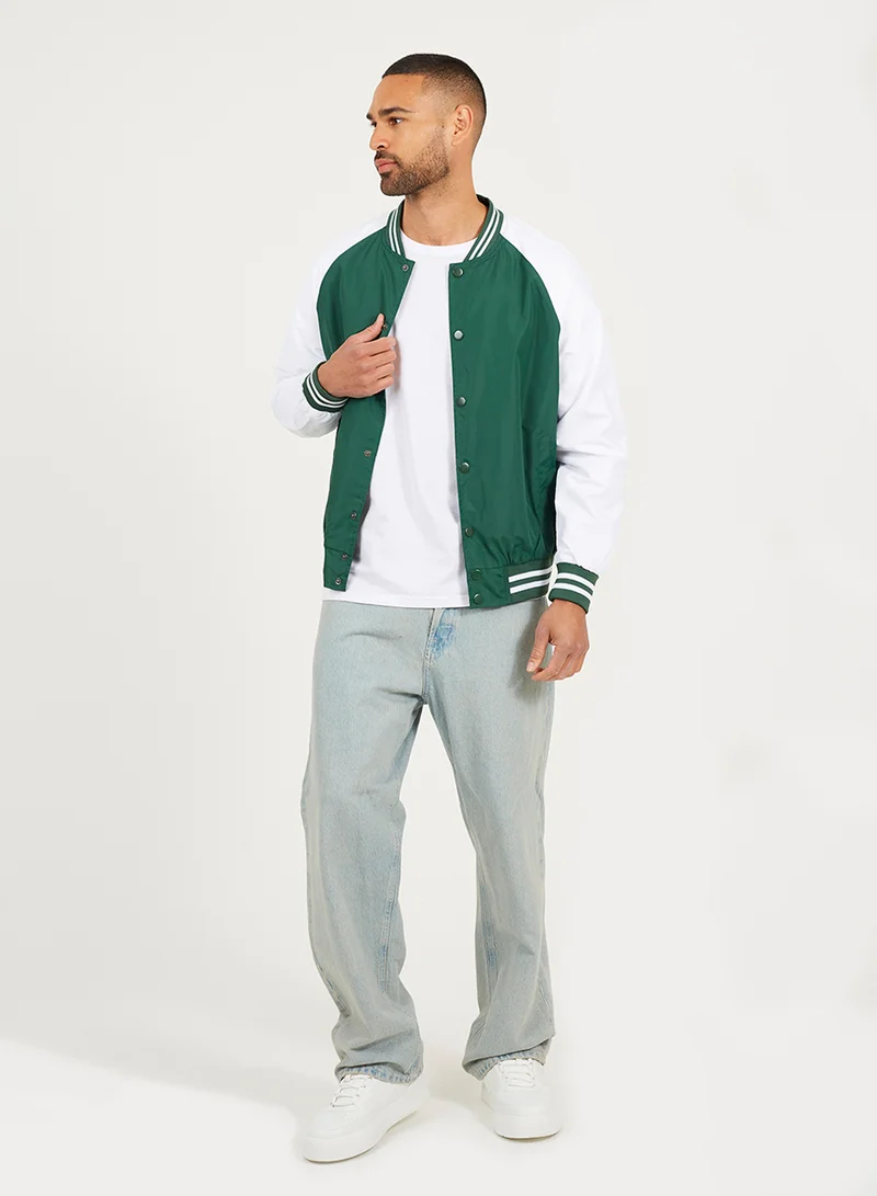 BRAVE SOUL MENS LIGHTWEIGHT VARSITY BOMBER JACKET
