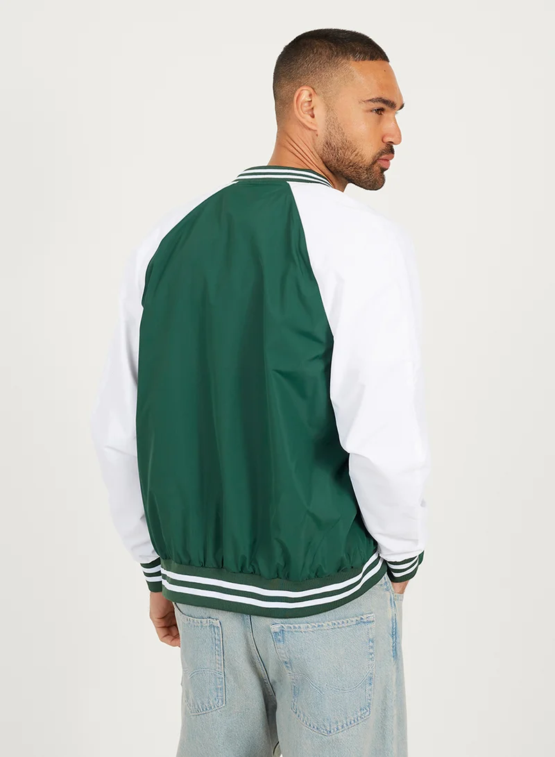 BRAVE SOUL MENS LIGHTWEIGHT VARSITY BOMBER JACKET
