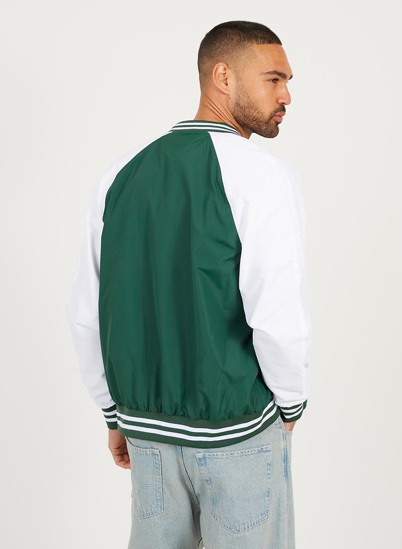BRAVE SOUL MENS LIGHTWEIGHT VARSITY BOMBER JACKET - Image 3