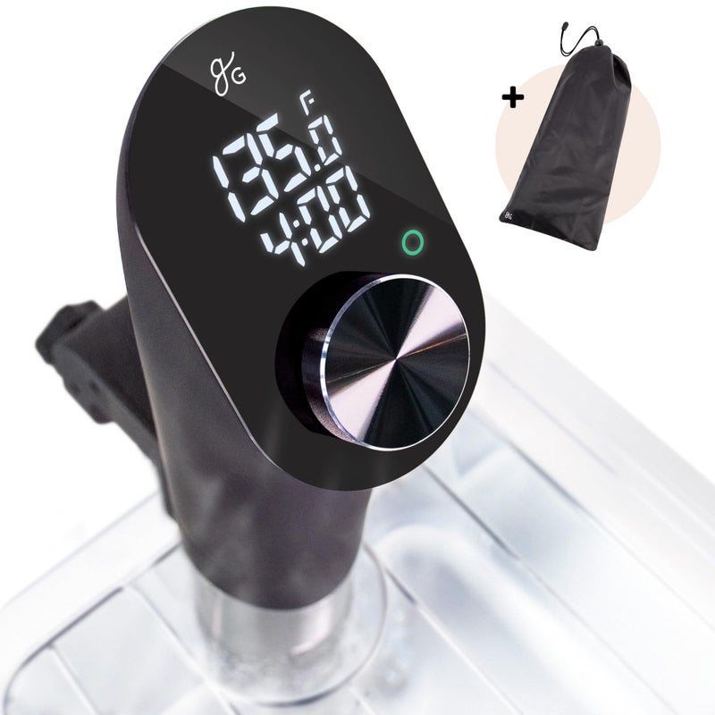 Greater Goods Greater Goods Kitchen Sous Vide Machine  Precision Cooker Immersion Circulator Brushless Motor 1100 Watts Onyx Black 