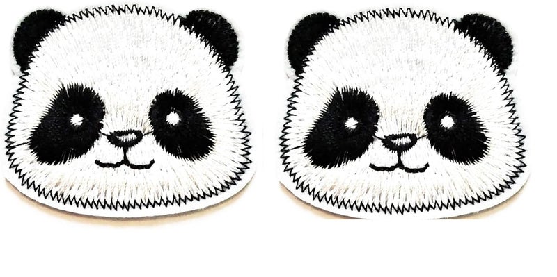 Generic Panda 4 inch,Embroidery Patch,Sew On Patch, Funky Patch,Cool Patches, Pack of 2 - Image 1