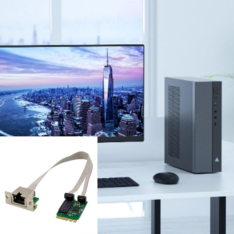 M.2 A+E Ethernet Card Networks Card PCIExpress RTL8125B Industrial Control Networks Adapter / 1G / 100M Easy Installation - Image 2