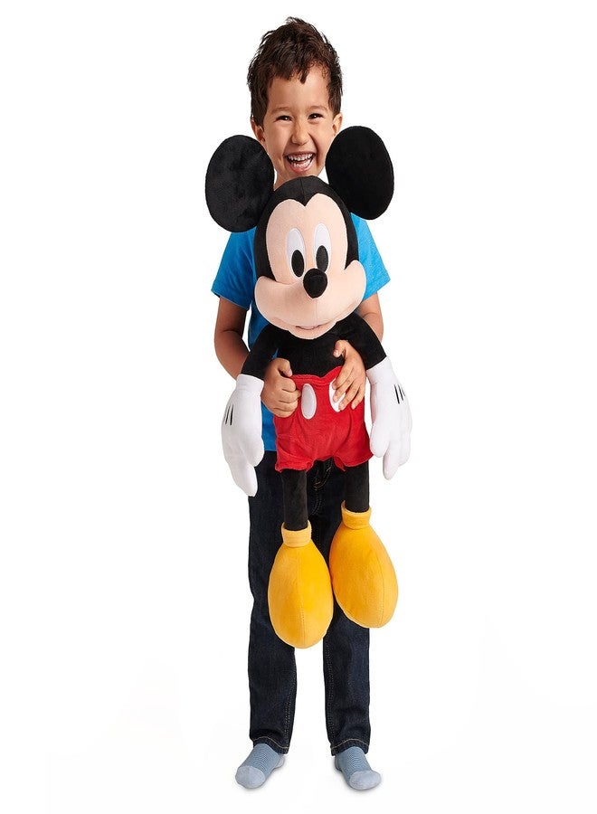 Disney Store Official Mickey Mouse Large Soft Toy for Kids, Cuddly Character with Fuzzy Texture and Embroidered Details, Soft Tail, Plushy Suitable for All Ages. - Image 2