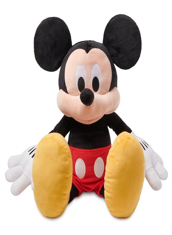 Disney Store Official Mickey Mouse Large Soft Toy for Kids, Cuddly Character with Fuzzy Texture and Embroidered Details, Soft Tail, Plushy Suitable for All Ages. - Image 3