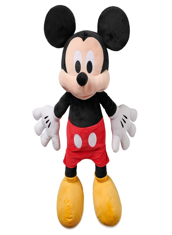 Disney Store Official Mickey Mouse Large Soft Toy for Kids, Cuddly Character with Fuzzy Texture and Embroidered Details, Soft Tail, Plushy Suitable for All Ages. - Image 1