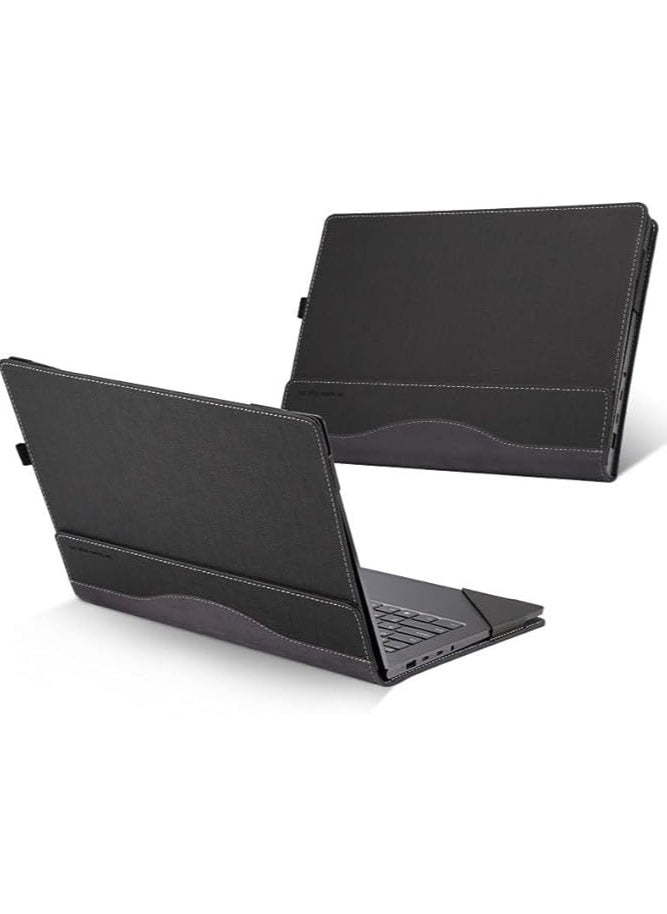 General Laptop Case Compatible with Lenovo YOGA 7 Pro (YOGA C930) 13.9 Inch, All-Inclusive Anti-Fall Protective Shell PU Leather Inner Bag Protective Cover  - Image 1