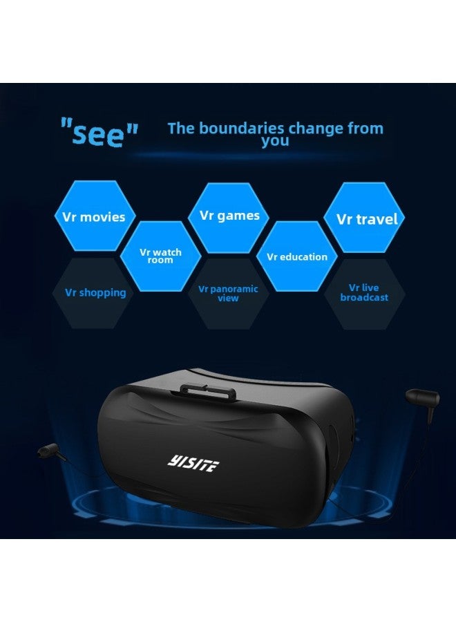 مصنع مباشرة الهاتف المحمول VR HD مسرح بانورامي مضاد للدوار حماية العين عالية الجودة سماعة رأس لعبة الواقع الافتراضي تعديل مسافة بؤبؤ العين - اللون: مقبض بلوتوث - Image 4